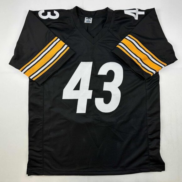 Troy Polamalu Autographed Facsimile-Laser Printed Polamalu Jersey XL Steelers - Picture 2 of 5